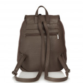 Rucsac dama din piele naturala DiAmanti Giuseppe Fango Scuro
